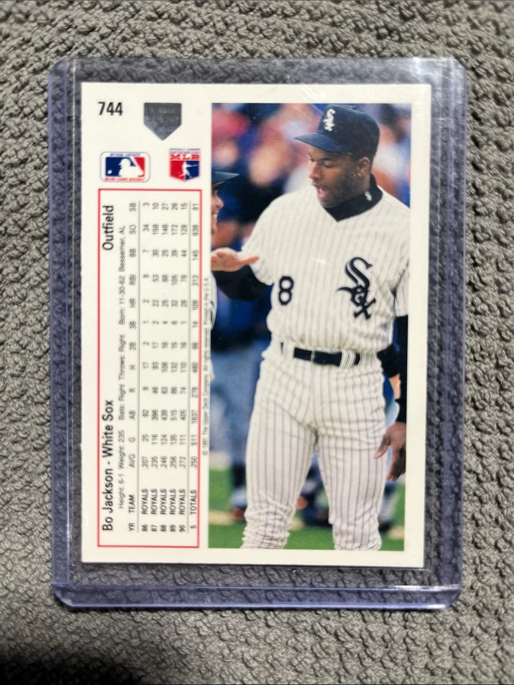 1991 Upper Deck Bo Jackson Trading Card #744